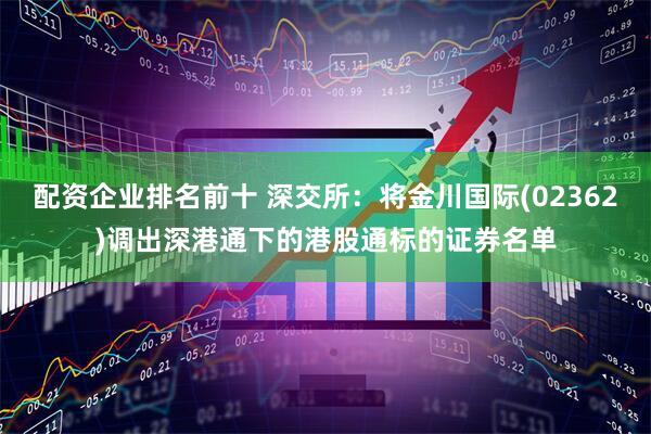 配资企业排名前十 深交所：将金川国际(02362)调出深港通下的港股通标的证券名单